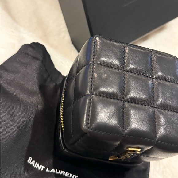 NWT Saint Laurent Black Mini Bag with Gold Accents - Picture 8 of 13